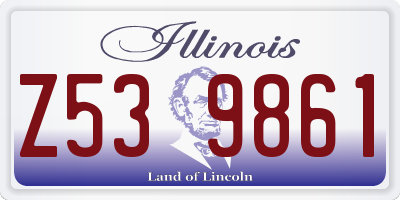 IL license plate Z539861