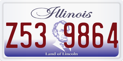 IL license plate Z539864