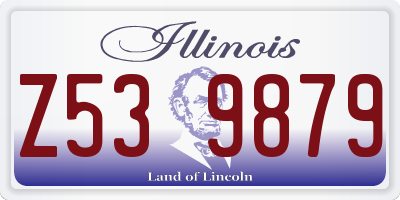IL license plate Z539879