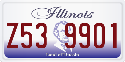 IL license plate Z539901