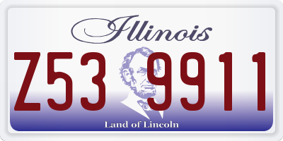 IL license plate Z539911