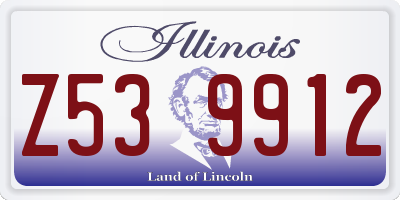 IL license plate Z539912