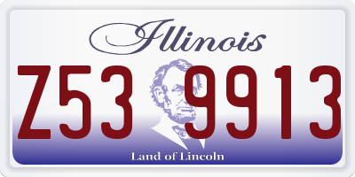 IL license plate Z539913