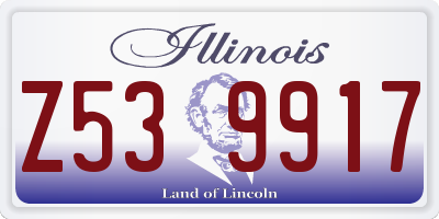 IL license plate Z539917