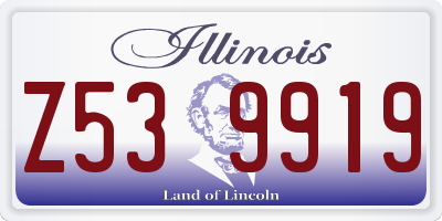 IL license plate Z539919
