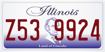 IL license plate Z539924
