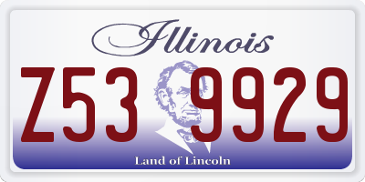 IL license plate Z539929