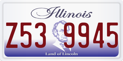 IL license plate Z539945