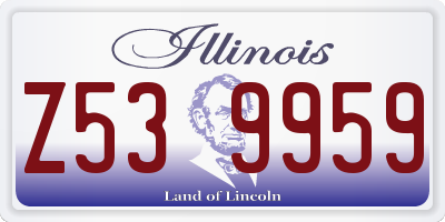 IL license plate Z539959