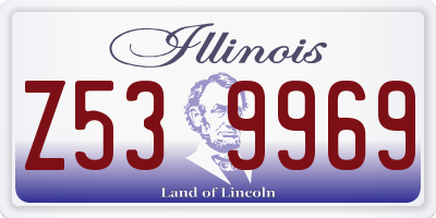 IL license plate Z539969