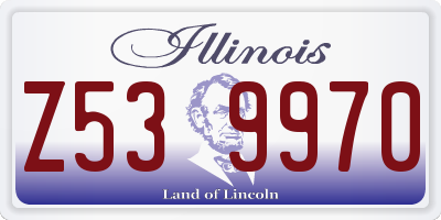 IL license plate Z539970