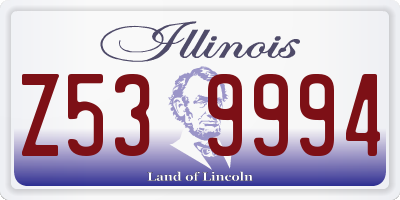 IL license plate Z539994