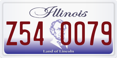IL license plate Z540079