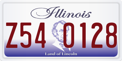 IL license plate Z540128