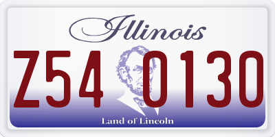 IL license plate Z540130