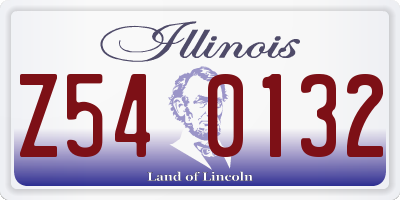 IL license plate Z540132