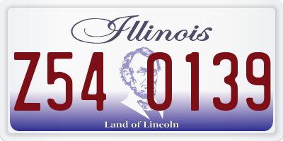 IL license plate Z540139