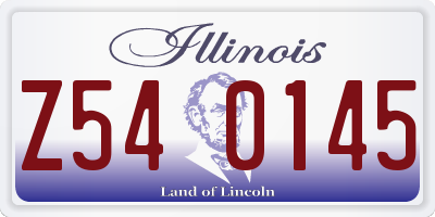 IL license plate Z540145