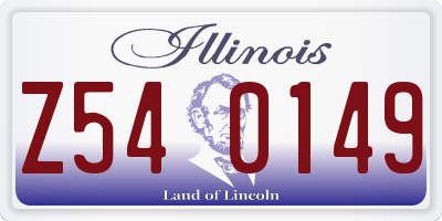 IL license plate Z540149