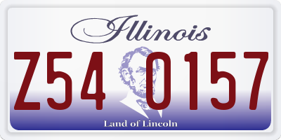 IL license plate Z540157