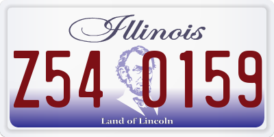 IL license plate Z540159