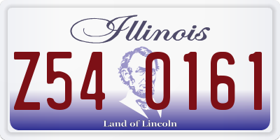 IL license plate Z540161