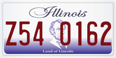 IL license plate Z540162