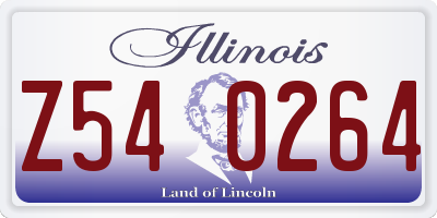 IL license plate Z540264