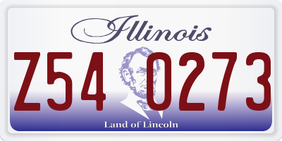 IL license plate Z540273