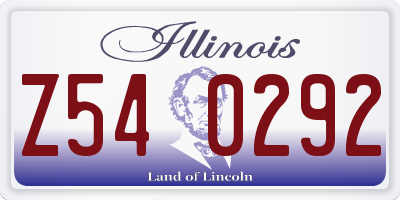 IL license plate Z540292