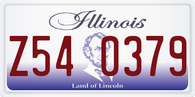 IL license plate Z540379