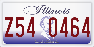 IL license plate Z540464