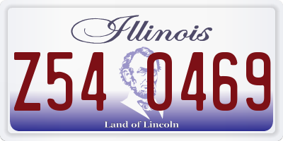 IL license plate Z540469