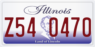 IL license plate Z540470
