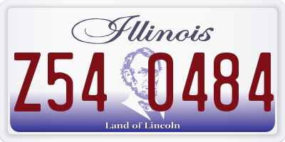 IL license plate Z540484