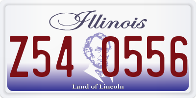 IL license plate Z540556
