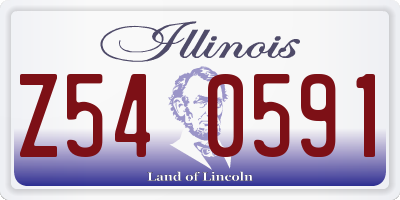IL license plate Z540591