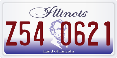 IL license plate Z540621