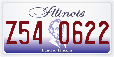 IL license plate Z540622