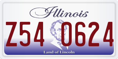 IL license plate Z540624
