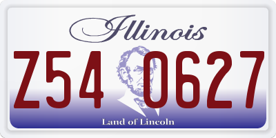 IL license plate Z540627