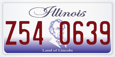 IL license plate Z540639