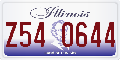 IL license plate Z540644