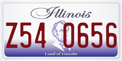 IL license plate Z540656