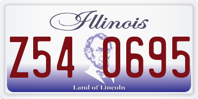 IL license plate Z540695
