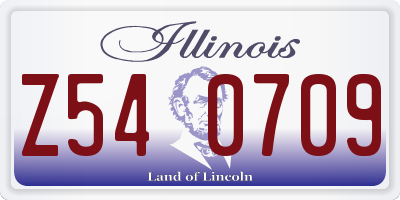 IL license plate Z540709