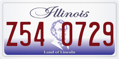 IL license plate Z540729