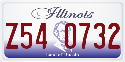 IL license plate Z540732