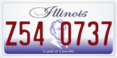 IL license plate Z540737
