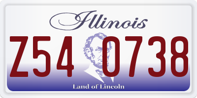 IL license plate Z540738